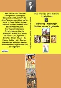 Buchcover: Wahlkönig - Nibelungen - Walther von der Vogelweide - Band 191e in der gelben Buchreihe - bei Jürgen Ruszkowski