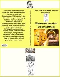 Buchcover: Hans Fallada: Wer einmal aus dem Blechnapf frisst - Band 185e in der gelben Buchreihe - bei Jürgen Ruszkowski