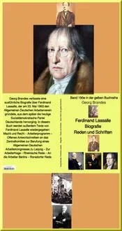 Buchcover: Ferdinand Lassalle - Biografie - Reden - Schriften - Band 190e in der gelben Buchreihe - bei Jürgen Ruszkowski